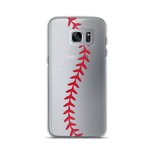 Load image into Gallery viewer, Softball Stitch Samsung Case - Clear
