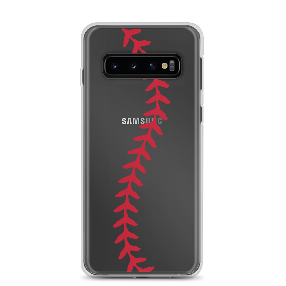 Softball Stitch Samsung Case - Clear