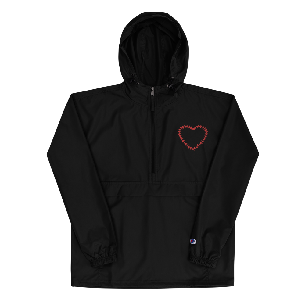 Embroidered Softball Heart Champion Jacket